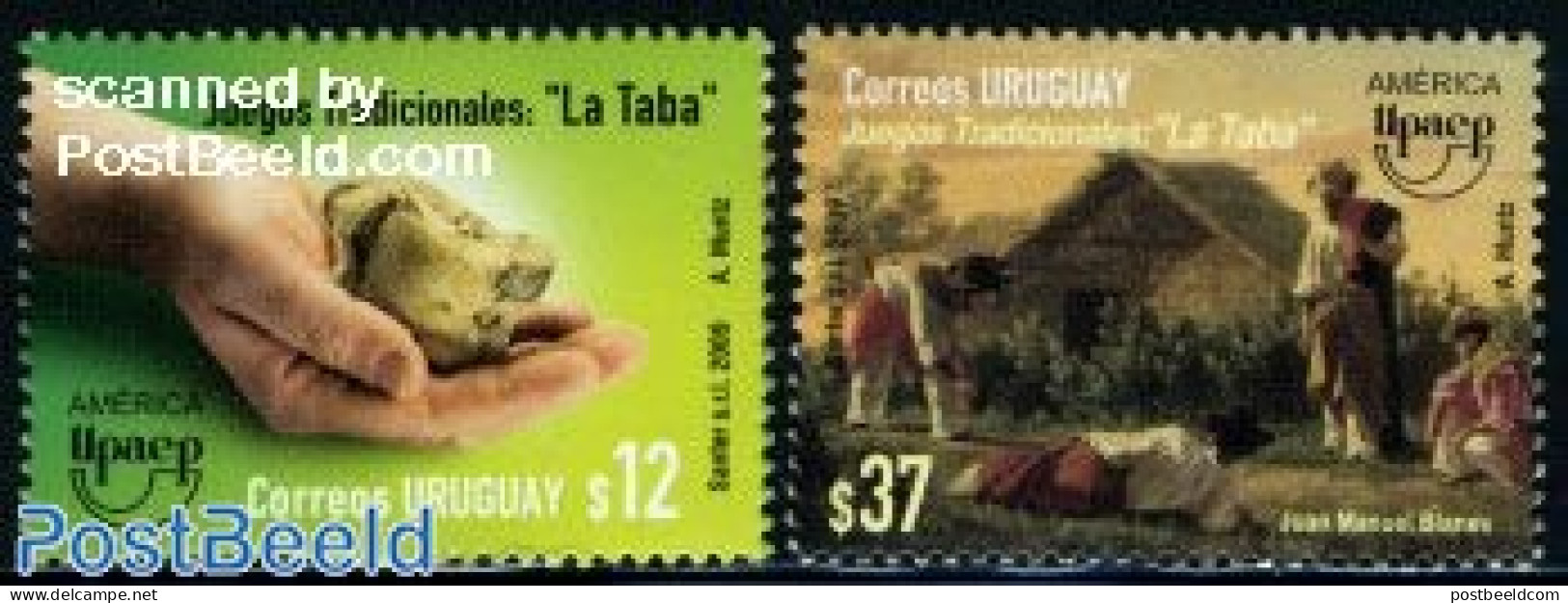 Uruguay 2009 UPAEP, Traditional Games 2v, Mint NH, Various - U.P.A.E. - Toys & Children's Games - Uruguay