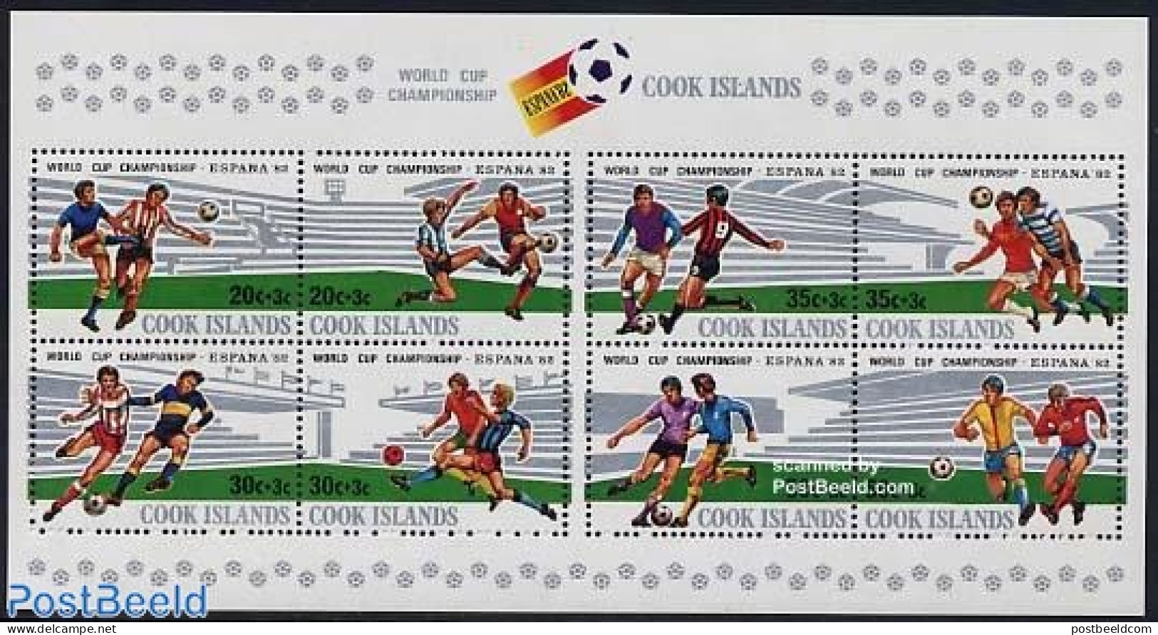 Cook Islands 1981 World Cup Football S/s, Mint NH, Sport - Football - Other & Unclassified