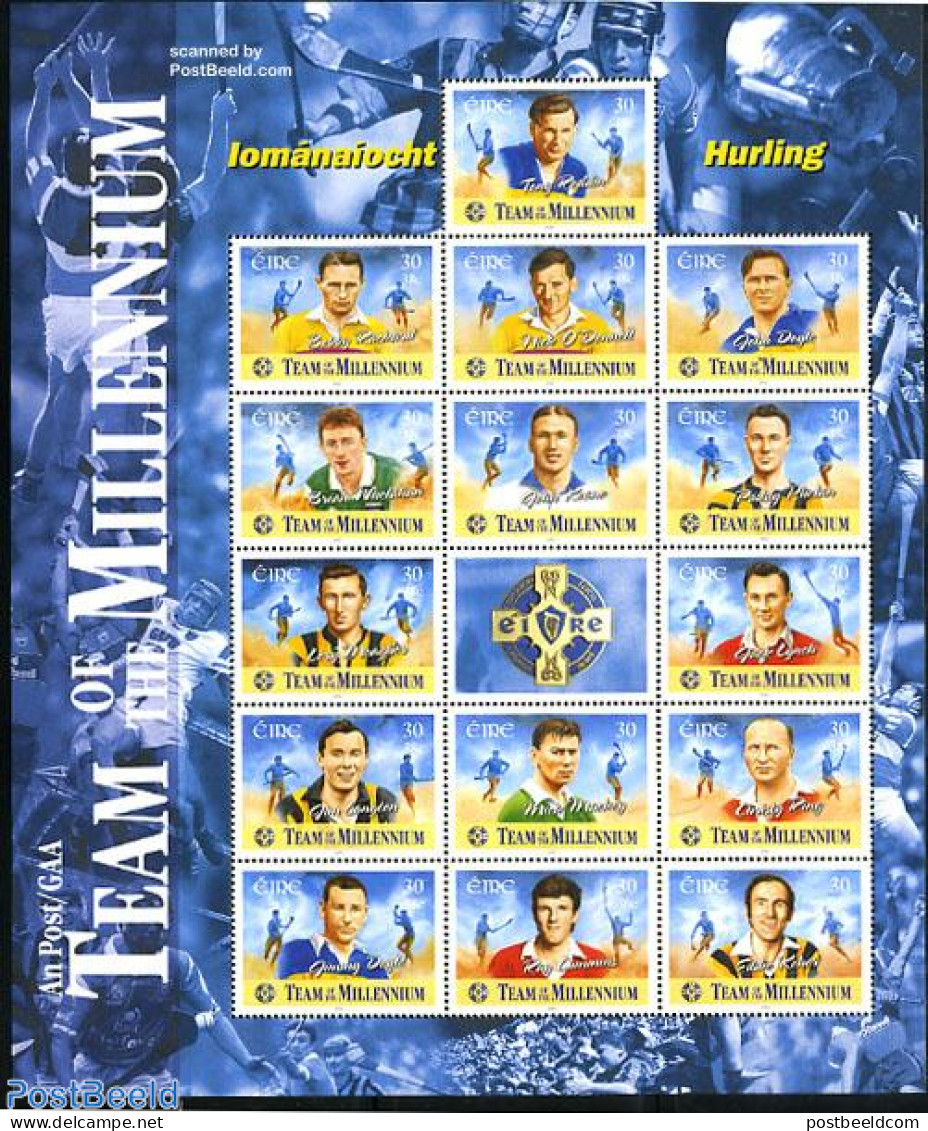 Ireland 2000 Hurling 15v M/s, Mint NH, Sport - Sport (other And Mixed) - Ungebraucht