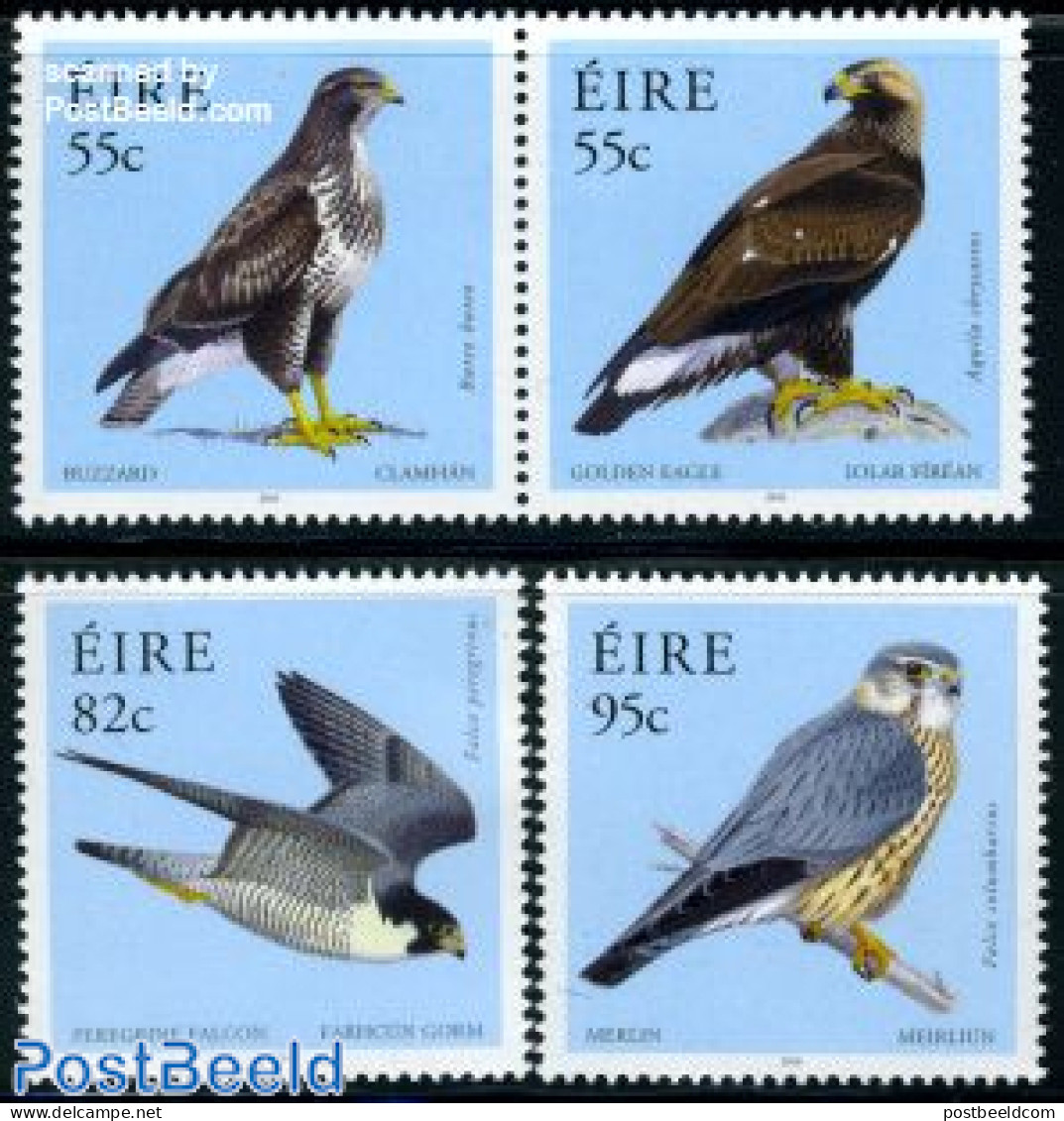 Ireland 2010 Birds Of Prey 4v, Mint NH, Nature - Birds - Birds Of Prey - Unused Stamps
