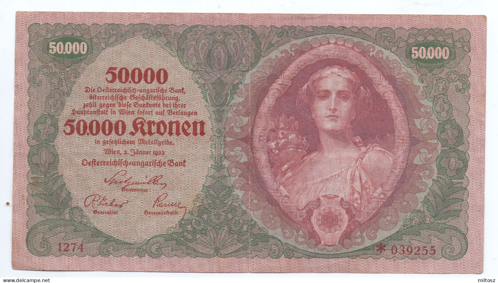 Austria 50.000 Kronen 1922 - Autriche