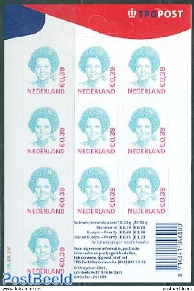 Netherlands 2006 Definitive Beatrix 10x0.39 M/s TPG Post, Mint NH - Ungebraucht