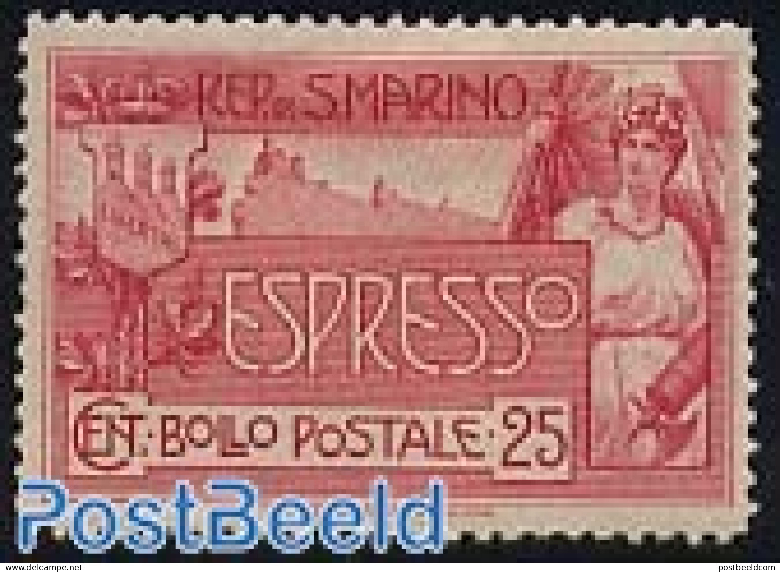 San Marino 1907 Express Mail 1v, Unused (hinged) - Nuevos