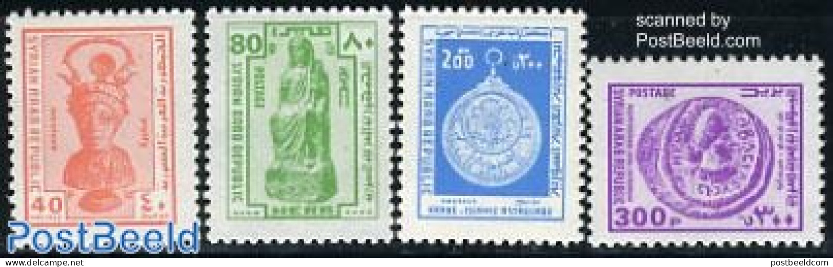 Syria 1978 Archaeology 4v, Mint NH, History - Various - Archaeology - Money On Stamps - Archaeology