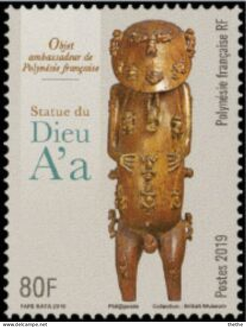 POLYNESIE - Statue De Dieu A'a - Unused Stamps