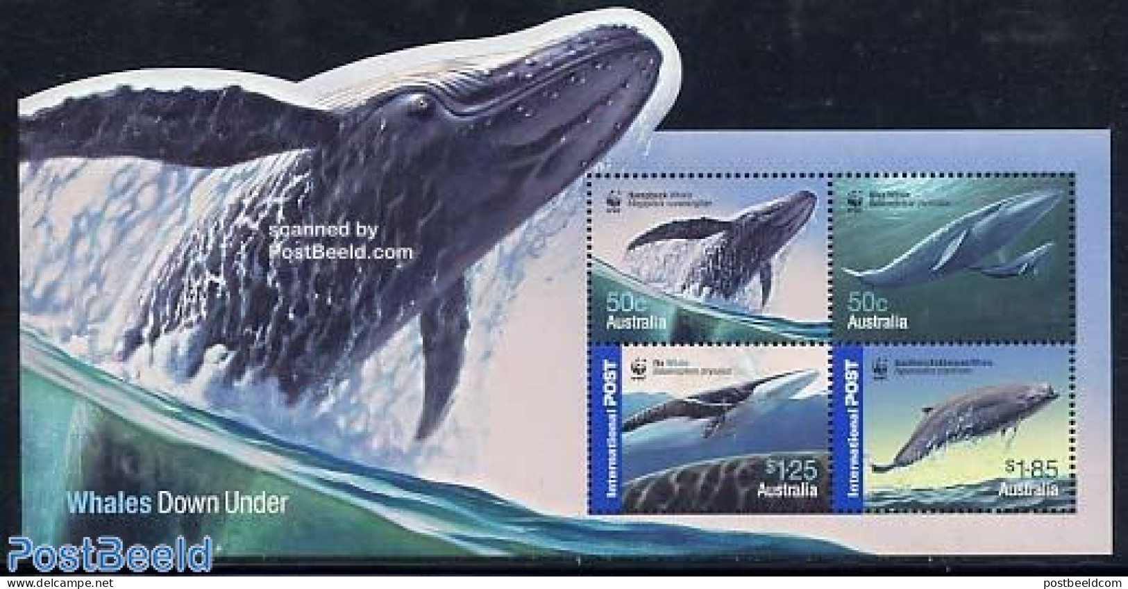 Australia 2006 WWF, Whales 4v M/s, Mint NH, Nature - Sea Mammals - World Wildlife Fund (WWF) - Ongebruikt