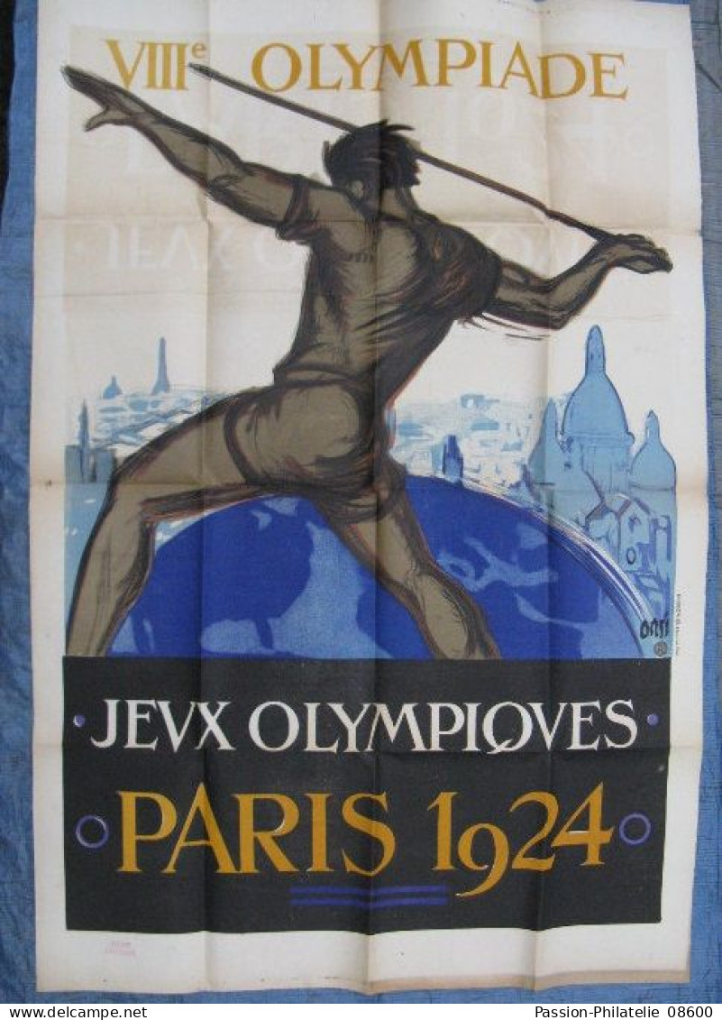 Jeux Olympiques - VIIIe Olympiade Paris 1924 78 X 118 Cm - Plakate