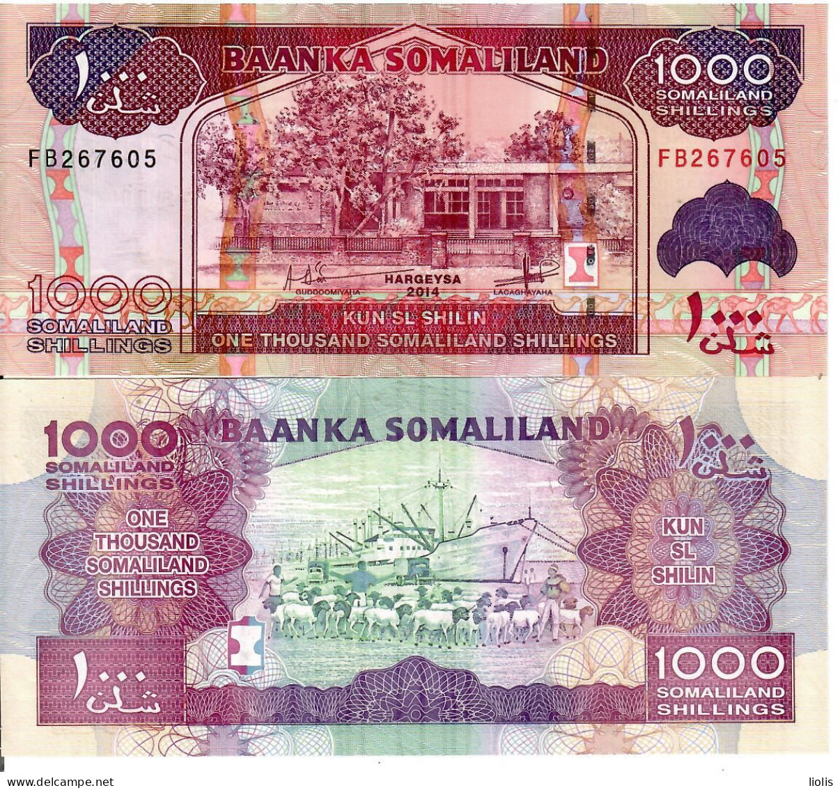 Somalia    1000 Sillings  2014  UNC - Somalia