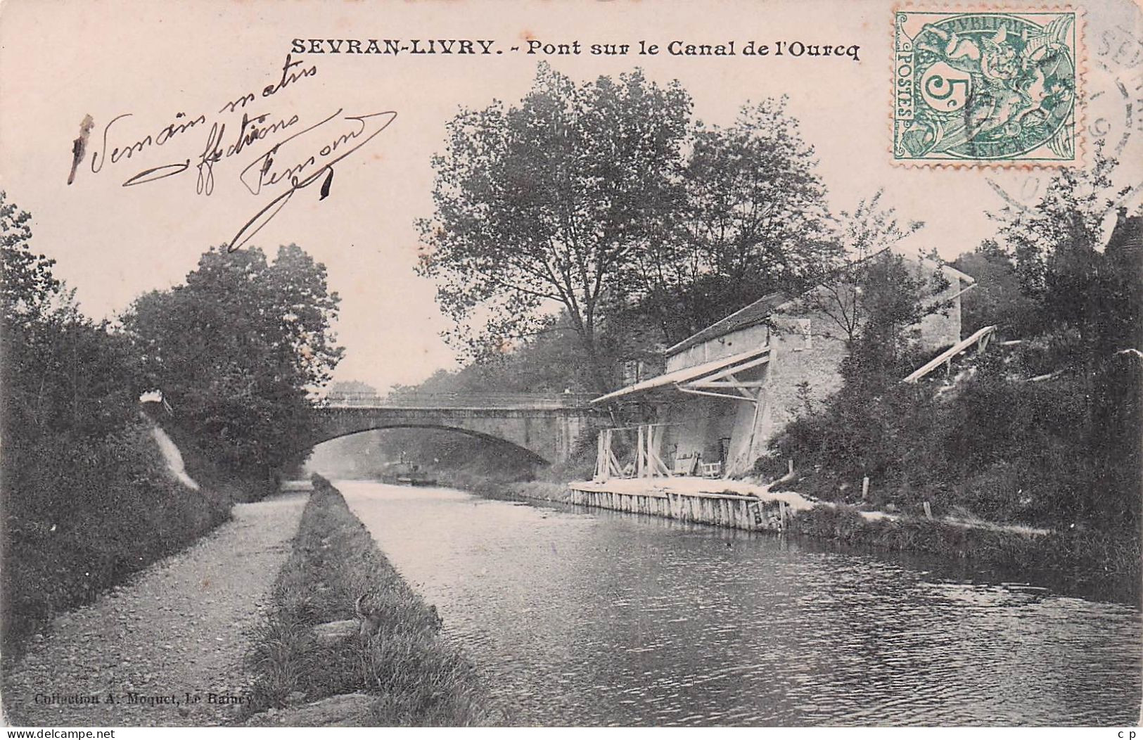 Sevran  -  Pont Sur Le Canal De L'ourcq -  CPA °J - Sevran