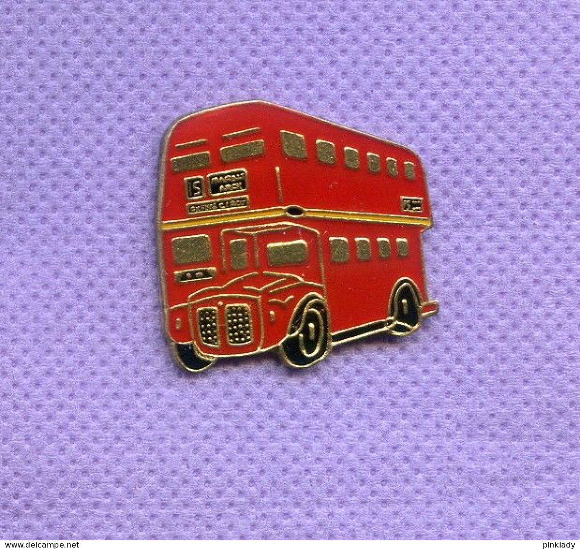Rare Pins Bus Autobus Rouge Angleterre J210 - Transportes