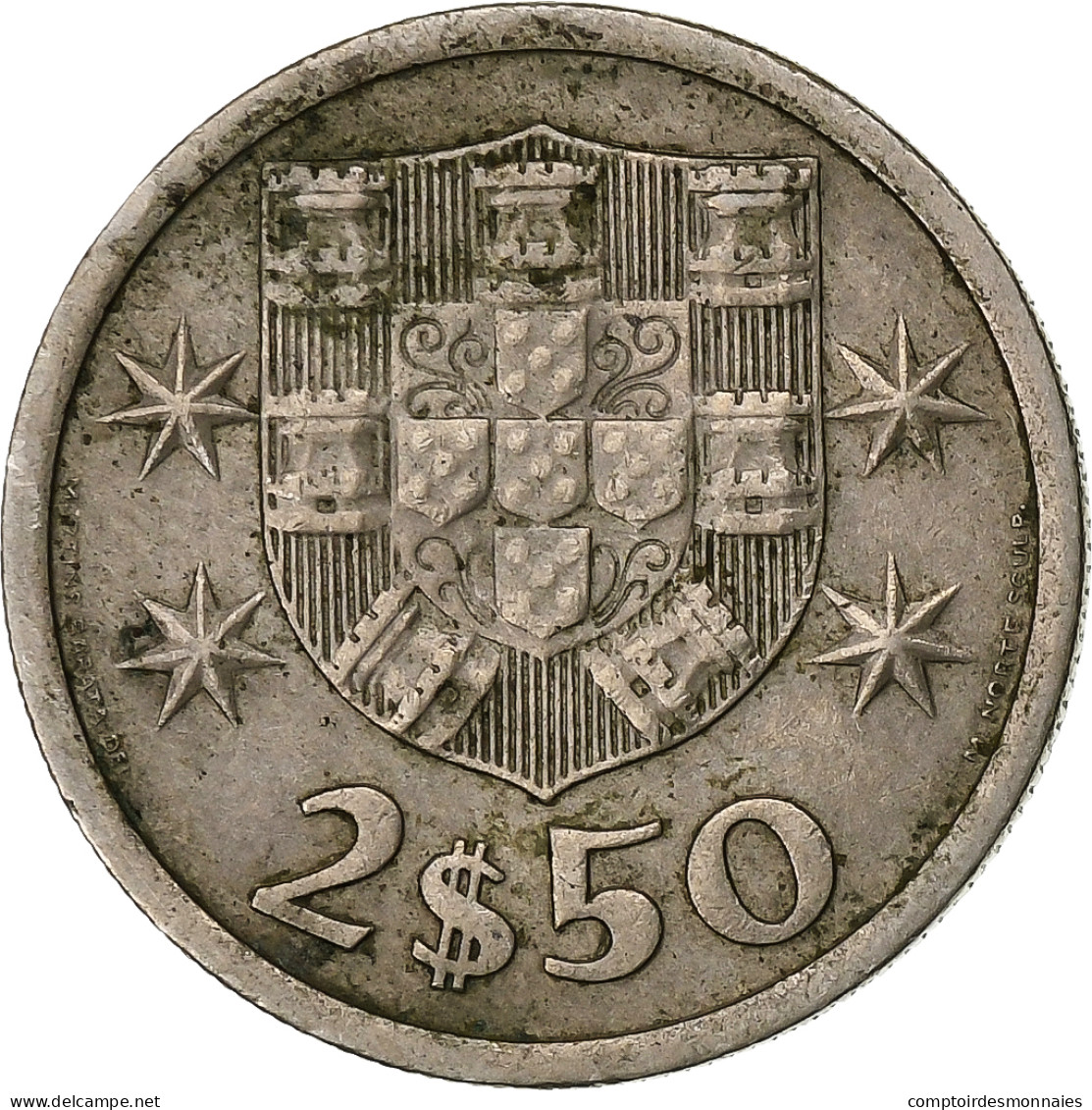 Portugal, 2-1/2 Escudos, 1965, Cupro-nickel, TTB+, KM:590 - Portugal
