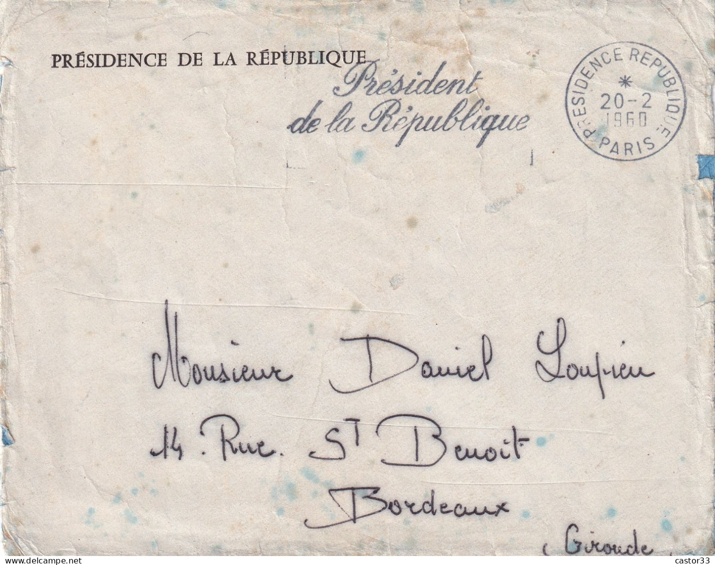 Courrier Manuscrit Du Général De Gaulle - Politiek & Militair