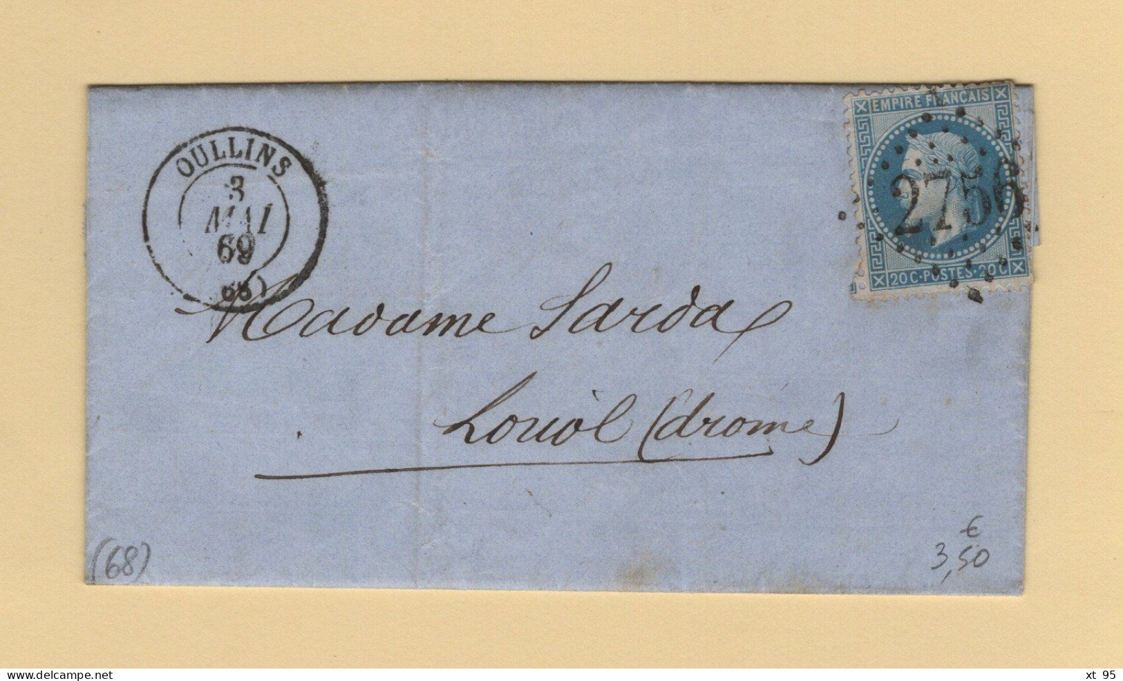 Oullins - 68 - Rhone - GC 2756 - 1869 - 1849-1876: Klassik