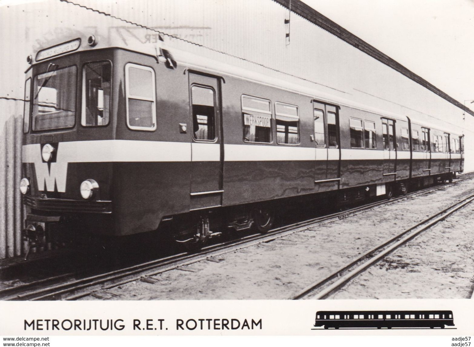 Netherlands Pays Bas Rotterdam Metrorijtuig RET 1966 - Tranvía