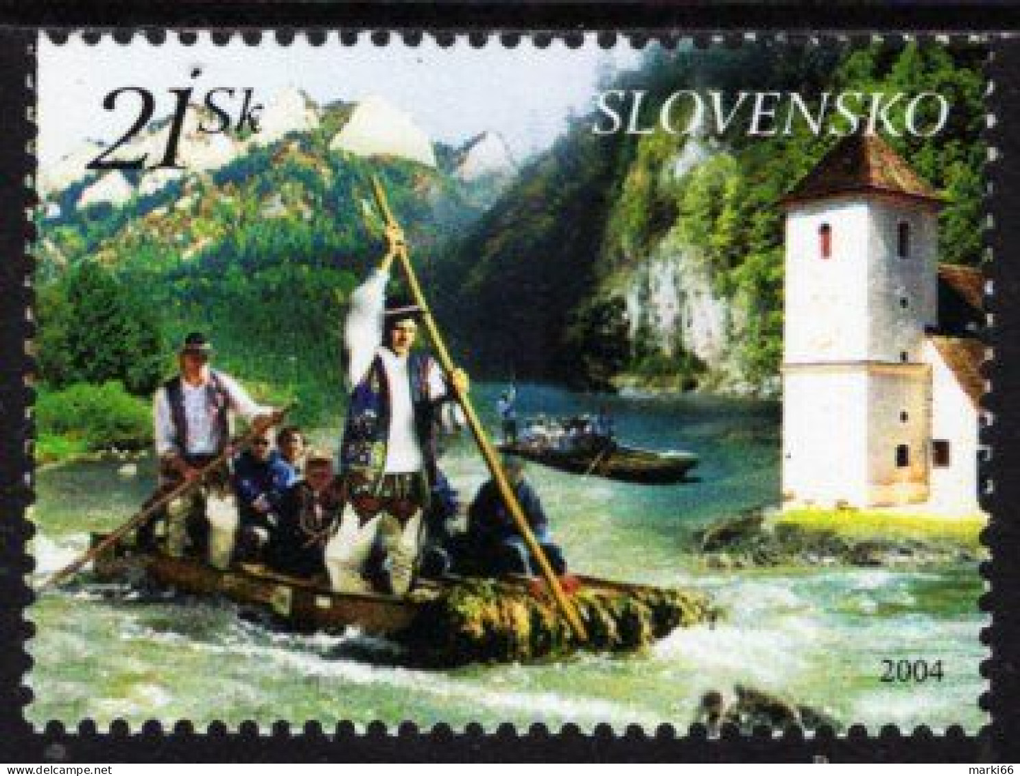 Slovakia - 2004 - Tourism - Dunajec River Rafting - Joint Issue With Poland - Mint Stamp - Ungebraucht