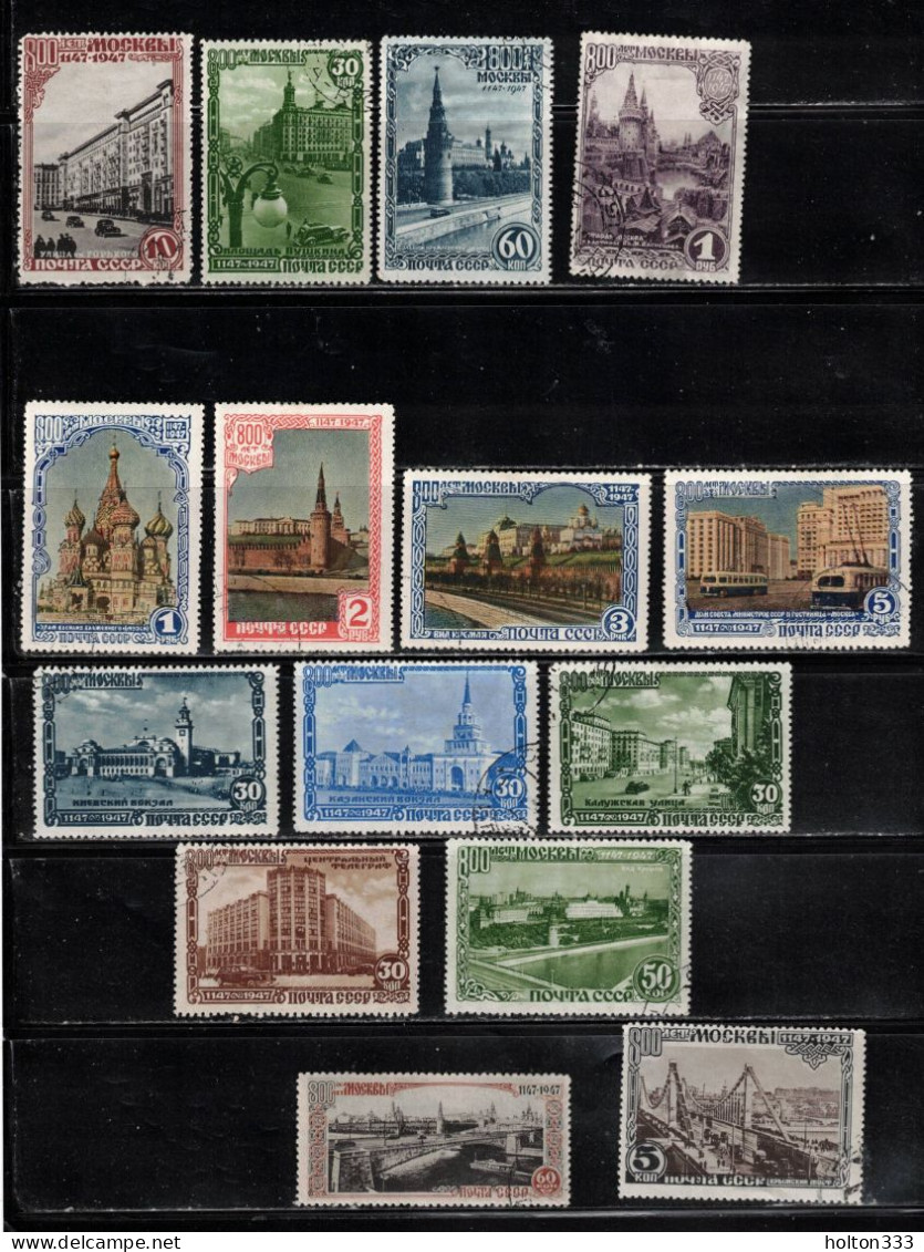 RUSSIA Scott # 1132-46 Used - Various Scenes - CV $44 - Used Stamps