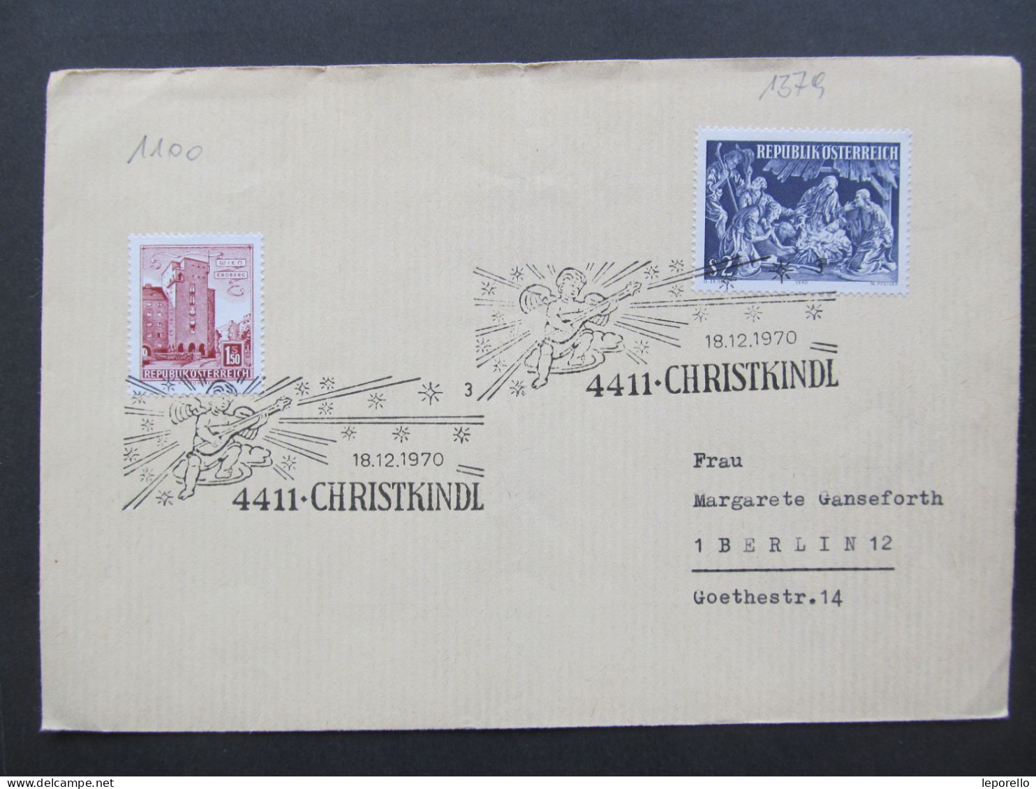 BRIEF Christkindl 1970 - Berlin  // D*59480 - Covers & Documents