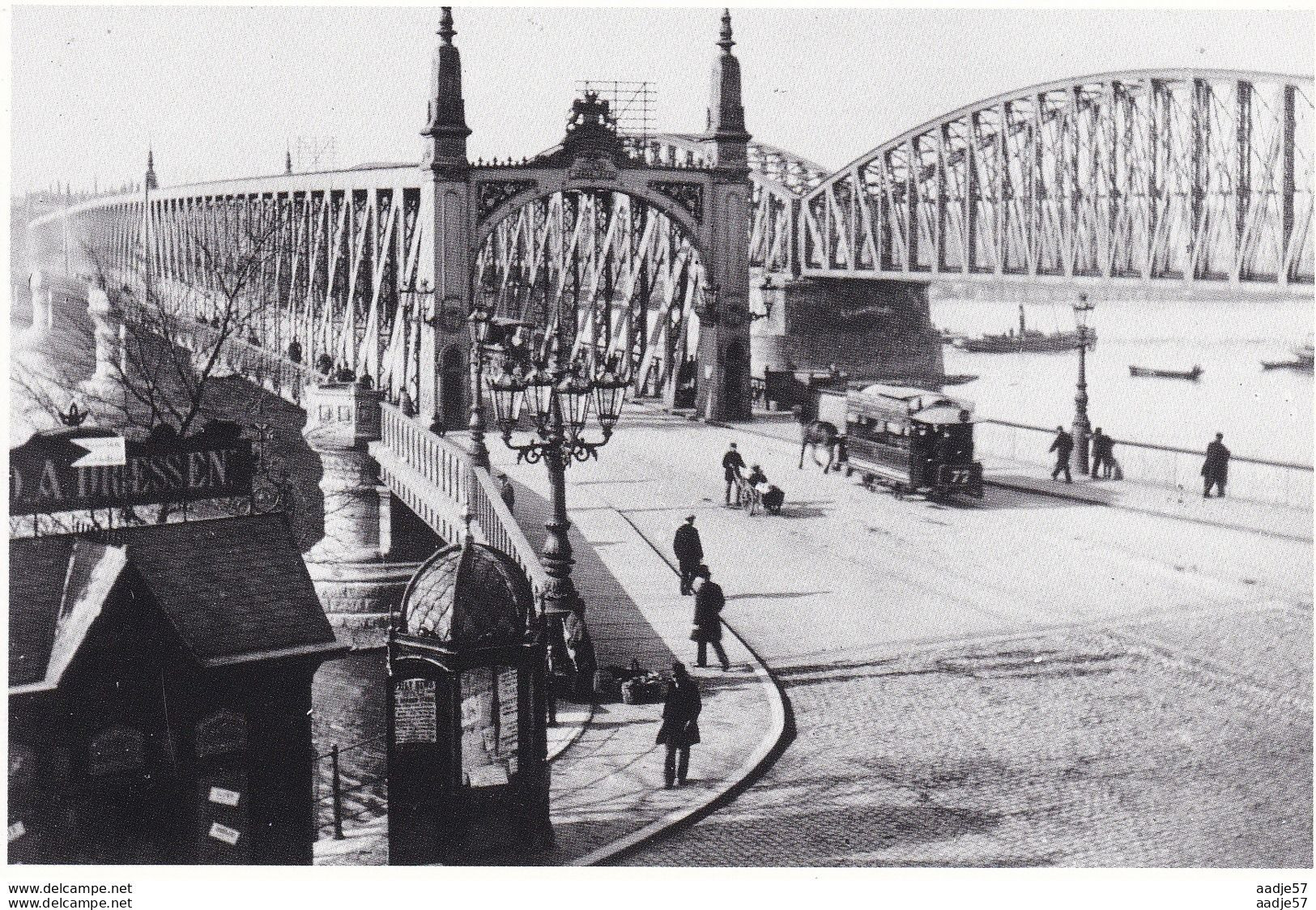 Netherlands Pays Bas Rotterdam Willemsbrug Paardentram Horsetramway Heruitgave - Tram