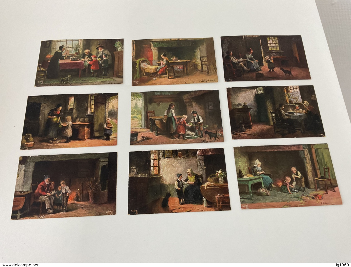 9 Cards - Raphael Tuck & Son - Oilette - Flemish Cottage Homes - Cards In Very Good Condition! - Tuck, Raphael