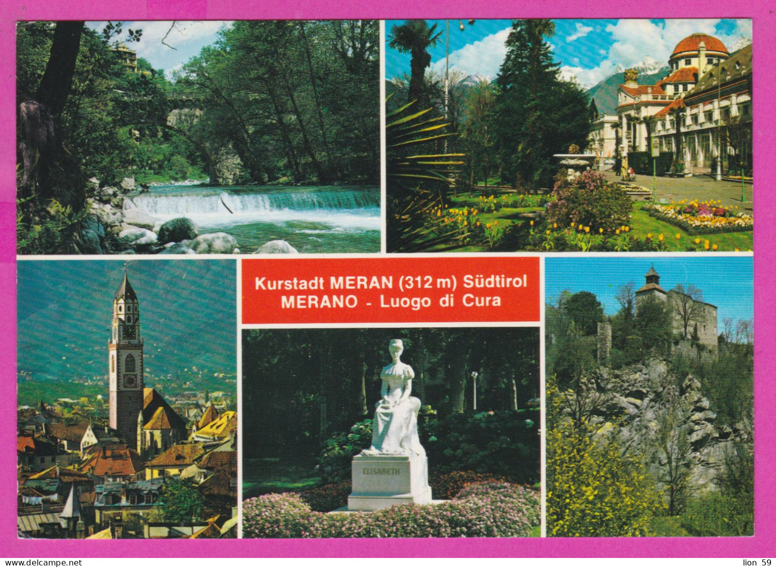 293896 / Italy - Kurstadt MERAN (312m) Südtirol MERANO - Luogo Di Cura PC 1992 USED - 700 L Castello Di Ivrea , Castle - 1991-00: Marcophilia
