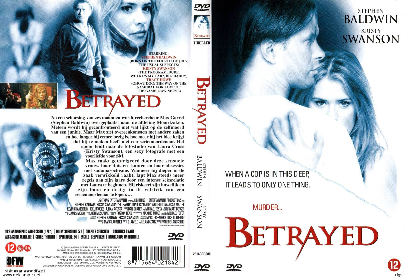 DVD - Betrayed - Polizieschi