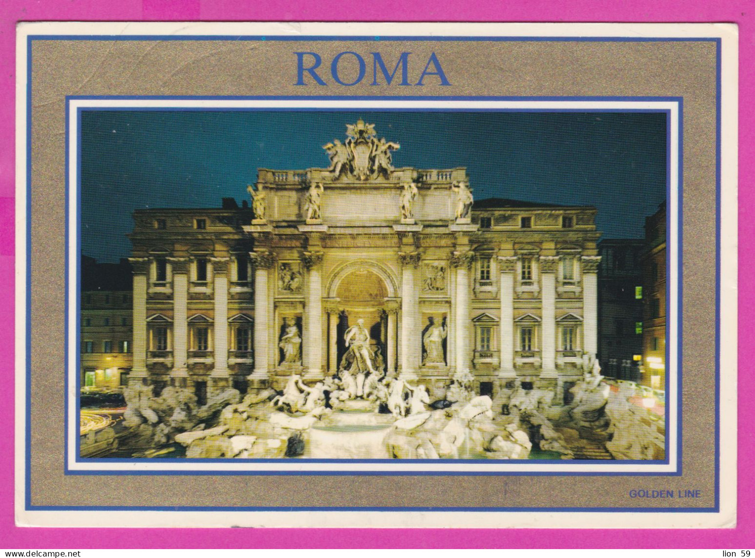 293898 / Italy - ROMA Fontana Di Trevi Fountain PC 1993 Roma San Lorenzo USED - 750 L Rocca Di Urbisaglia , Fort - 1991-00: Marcophilia