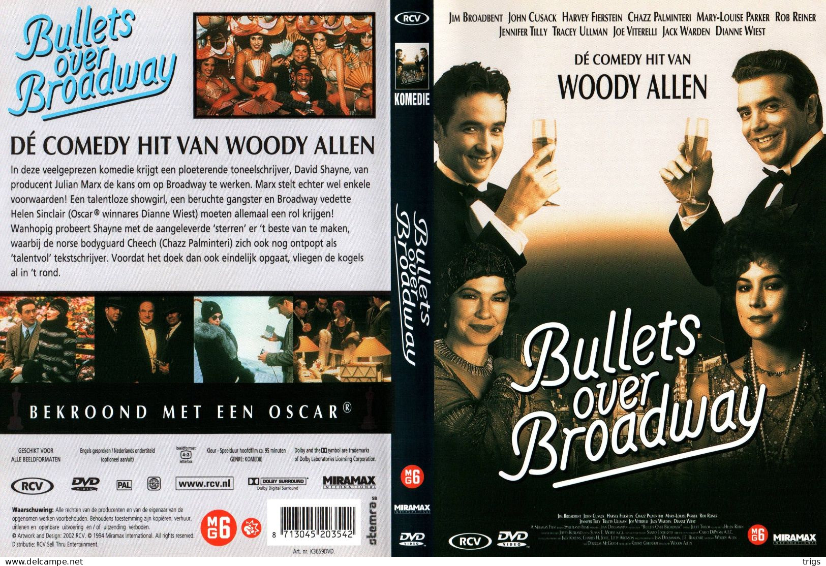 DVD - Bullets Over Broadway - Comedy