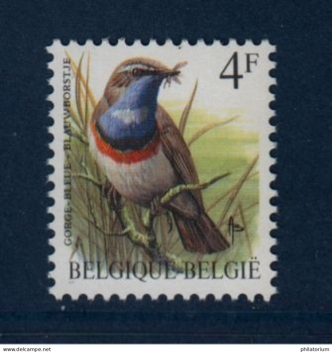 Belgique België, **, Yv 2321, Mi 2373x, SG 2848, Gorgebleue à Miroir, - 1985-.. Oiseaux (Buzin)