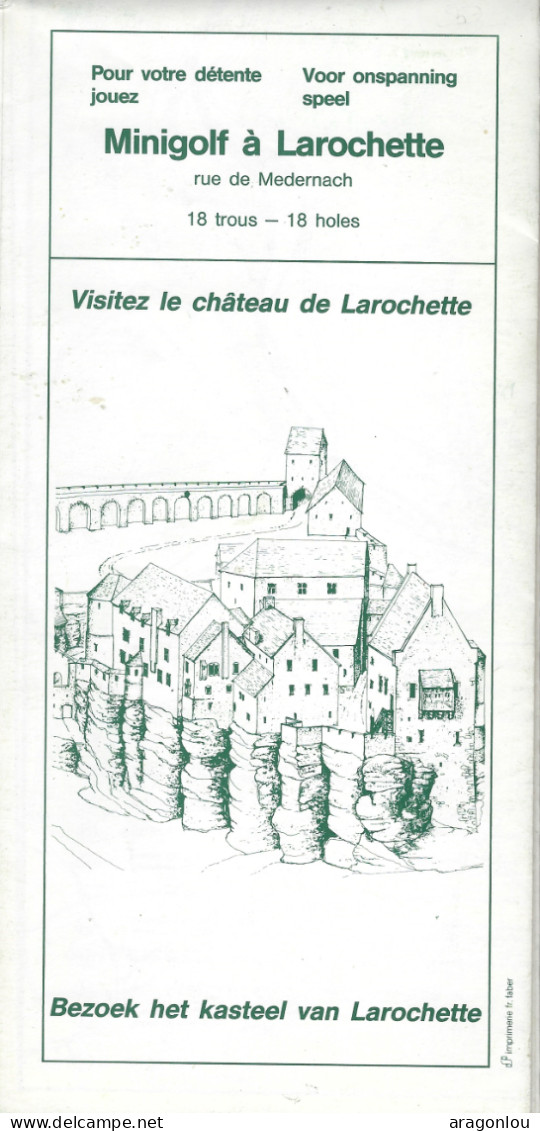 Luxembourg - Luxemburg - Dépliants  -  LAROCHETTE  -  CENTRE DE TOURISME - Toeristische Brochures