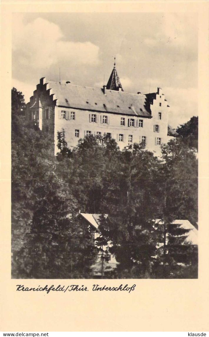 Kranichfeld / Thür. - Unterschloß Gel.1954 - Kranichfeld