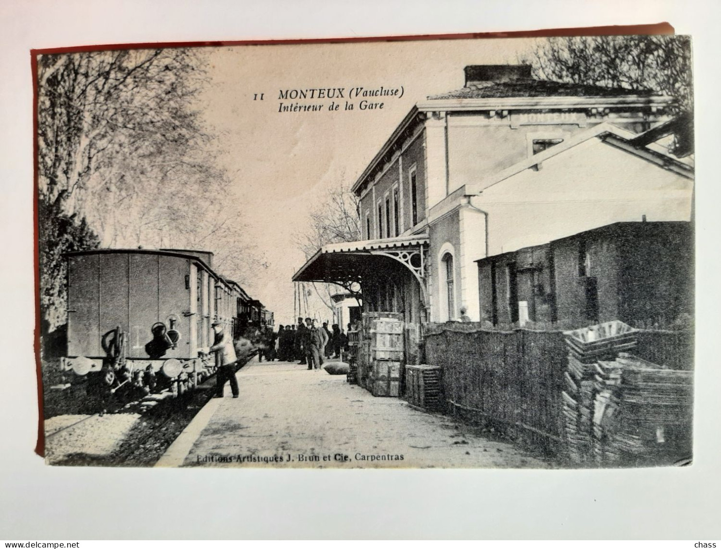 Cpa 84 Monteux Intérieur De La Gare - Monteux