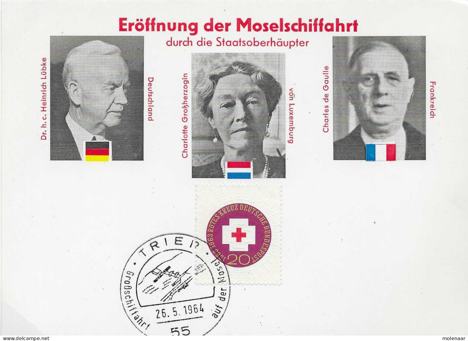 Postzegels > Europa > Duitsland > West-Duitsland > Postwaardestukken >Eroffnung Der Moselfahrt (17280) - Cartes Postales - Oblitérées