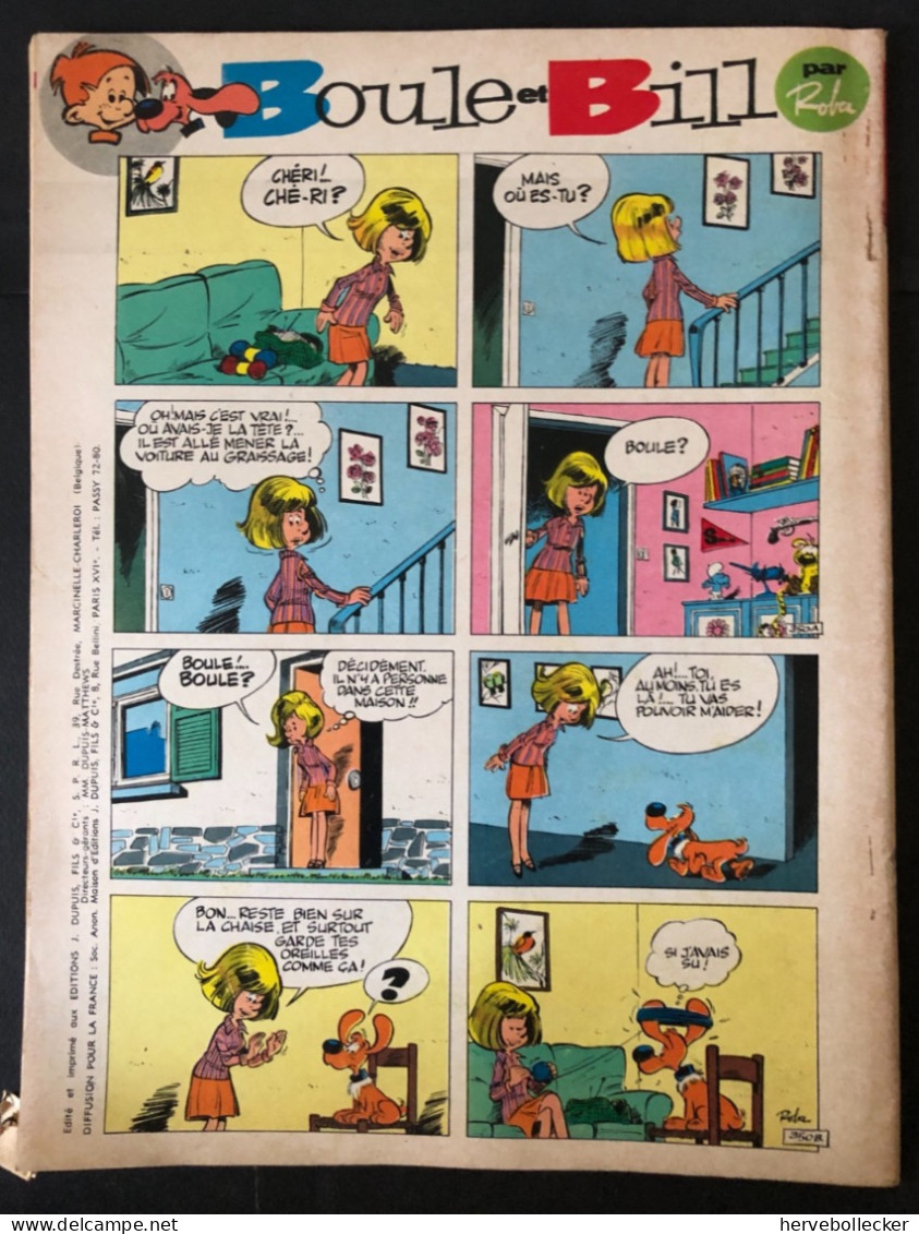 Spirou Hebdomadaire N° 1522 -1967 - Spirou Magazine