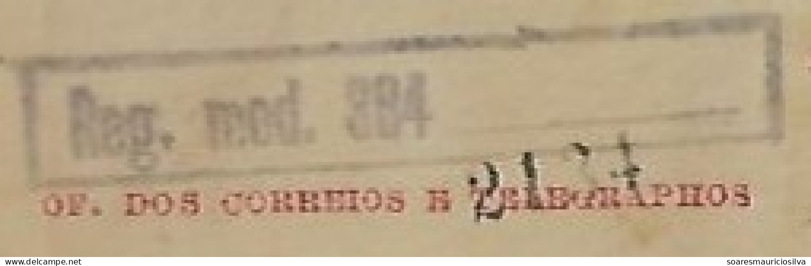 Brazil 1936 Money Order By Air Mail From Rio De Janeiro To Bahia Vale Postal Stamp 50,000 Reis + Definitive 1000 Réis - Brieven En Documenten