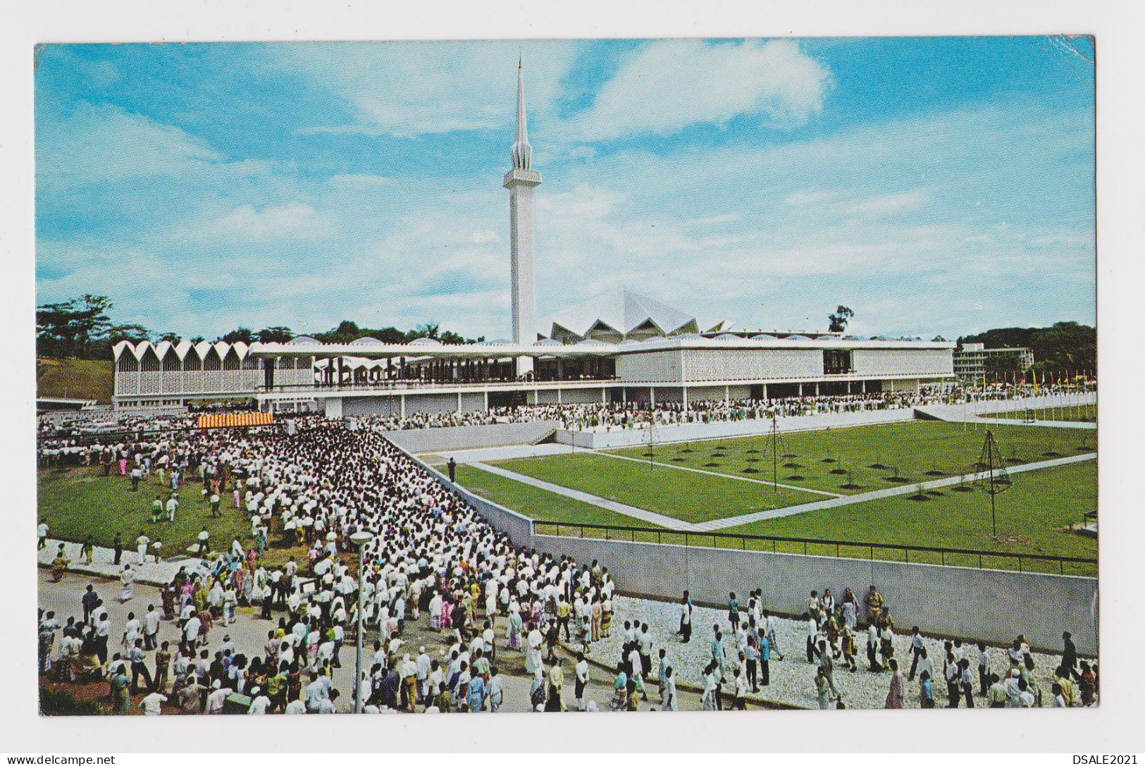 Malaysia KUALA LUMPUR Masjid Negara Mosque View, Vintage Photo Postcard RPPc AK (51559) - Maleisië