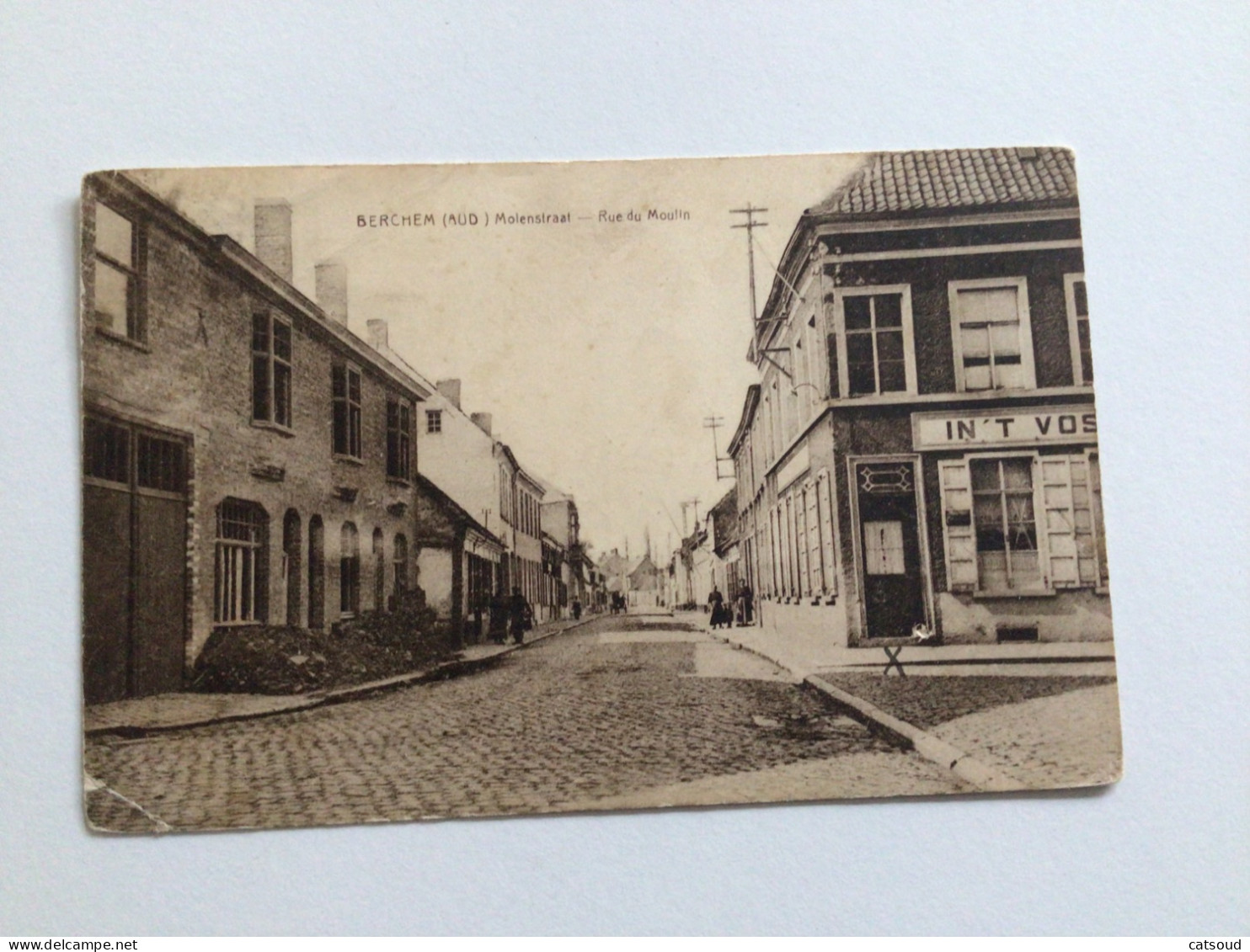 Carte Postale Ancienne Berchem (aud) Molenstraat - Rue Du Moulin - Antwerpen