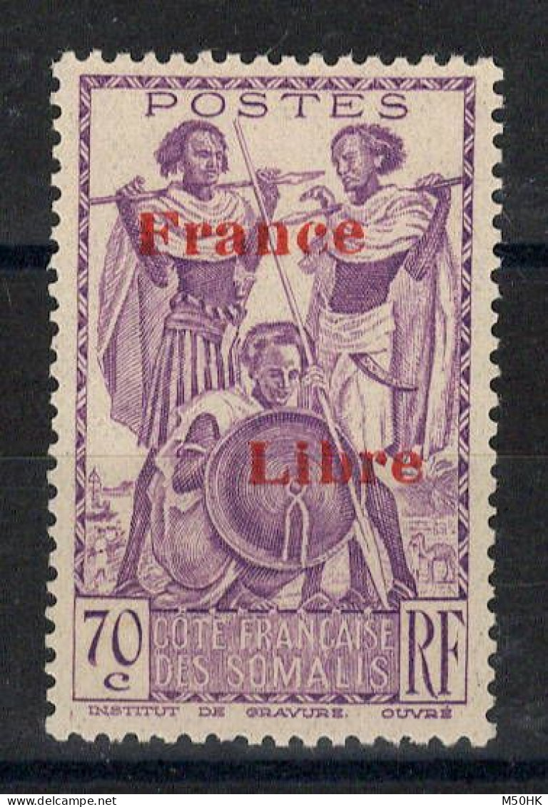 Cote Des Somalis - France Libre - YV 218 N** MNH Luxe - Unused Stamps
