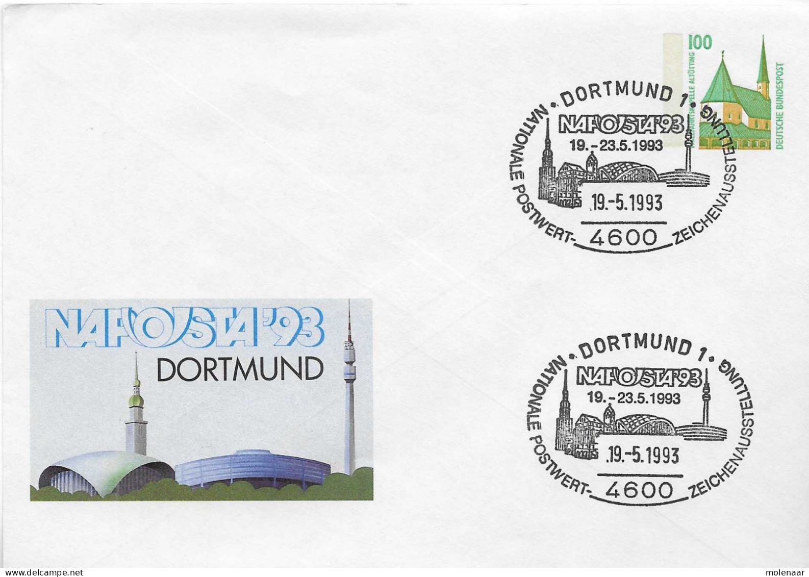 Postzegels > Europa > Duitsland > West-Duitsland > Briefomslagen - Gebruikt Naposta '93 Doetmund (17282) - Buste - Usati