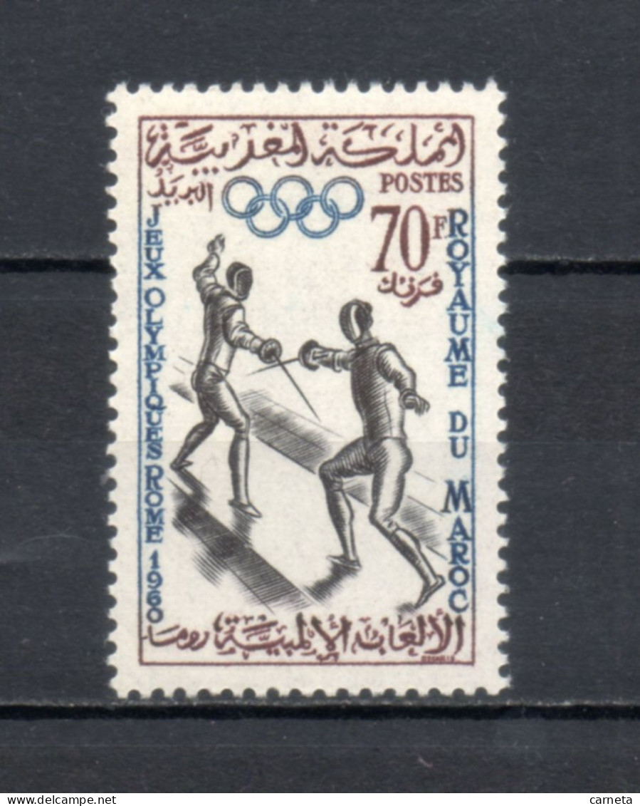 MAROC N°  420    NEUF SANS CHARNIERE  COTE 2.00€    JEUX OLYMPIQUES ROME - Morocco (1956-...)