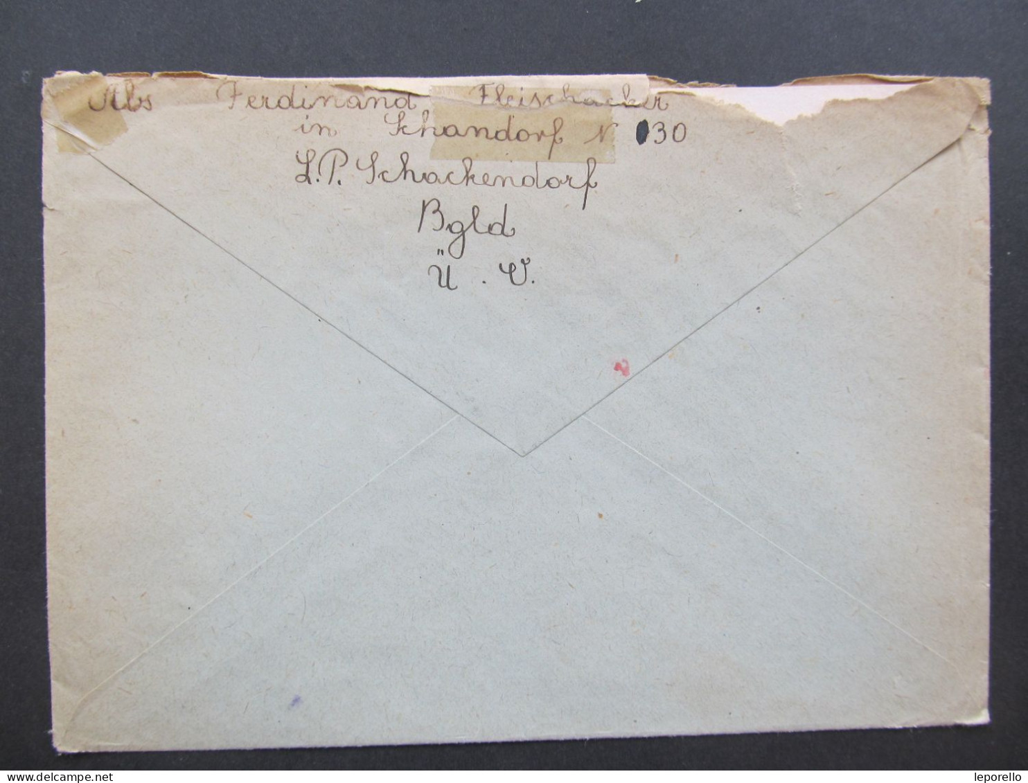 BRIEF Schachendorf Postablage Schandorf - Wien 1954 // D*59487 - Brieven En Documenten