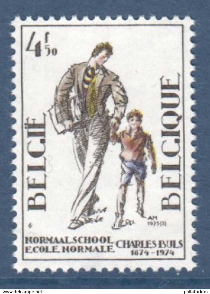 Belgique, België, **, Yv 1751, Mi 1807, SG 2381, Le Maître Et L'élève, Charles Buls, Ecole Normale, - Unused Stamps