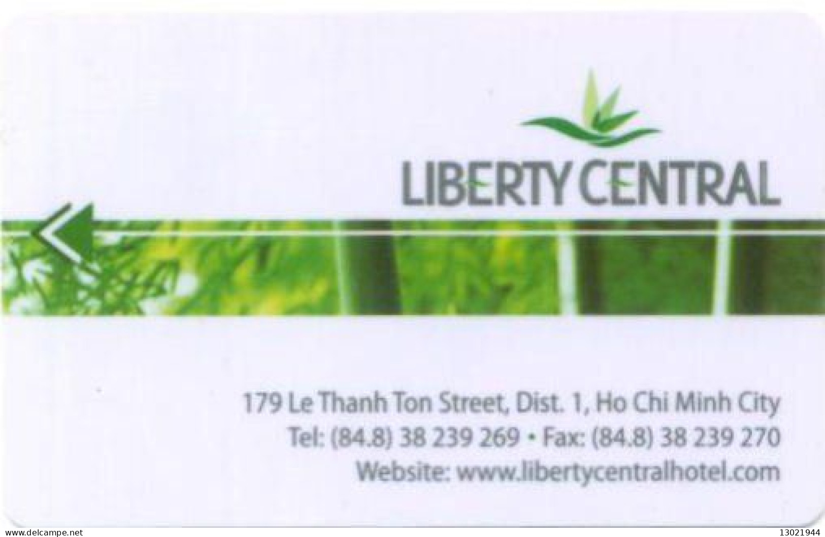 VIETNAM  KEY HOTEL   Liberty Central - Hotelkarten