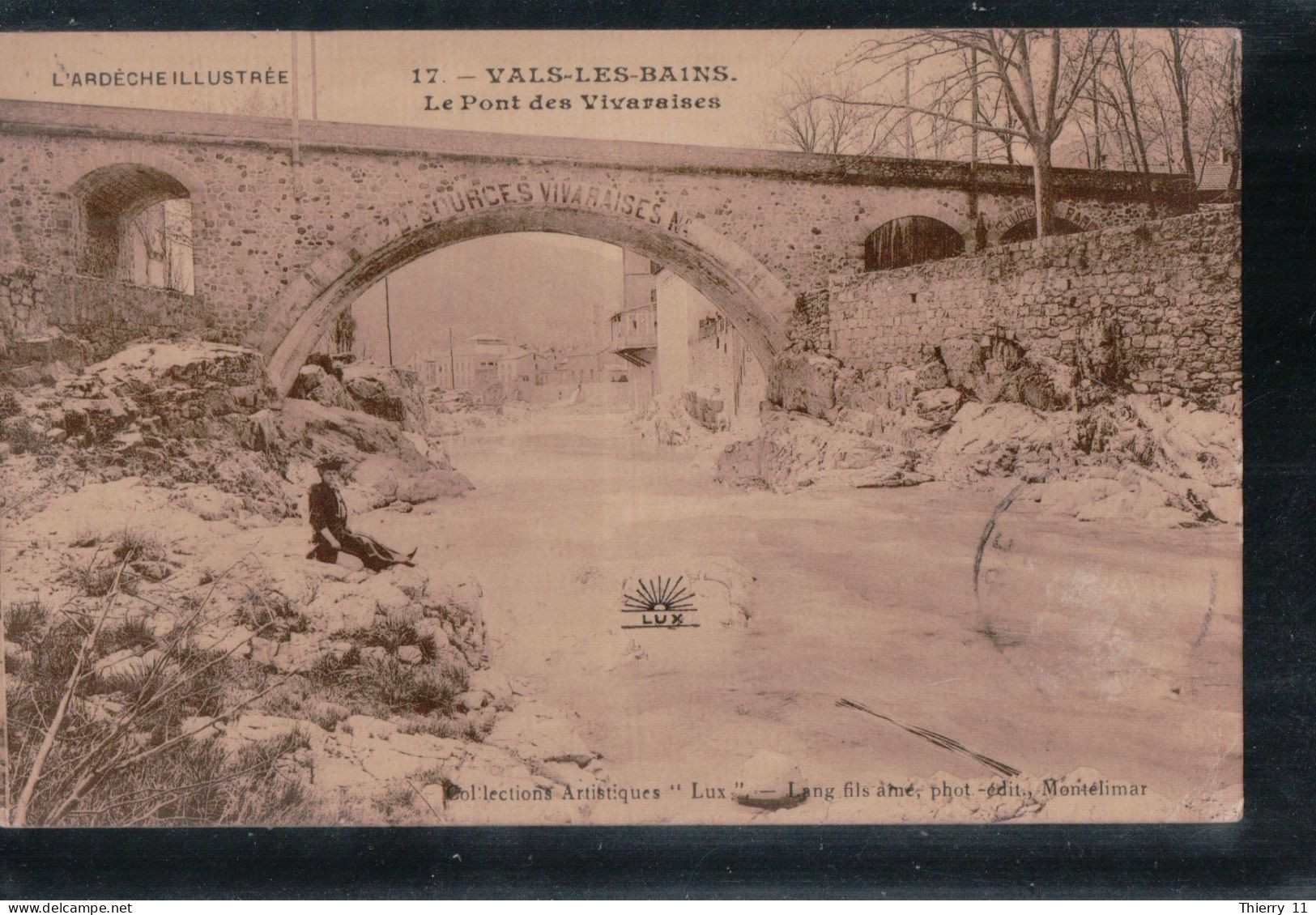 Cpa 07 Vals Les Bains Le Pont Des Vivaraises - Vals Les Bains