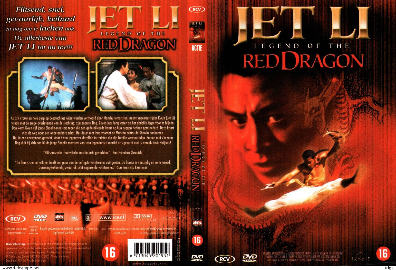 DVD - Legend Of The Red Dragon - Actie, Avontuur