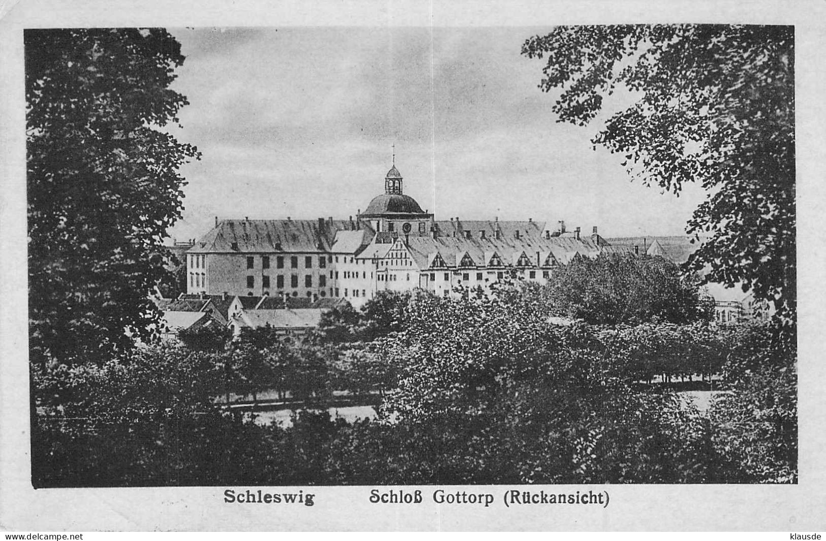 Schleswig - Schloß Gottorp (Rückansicht) Gel.1918 - Schleswig