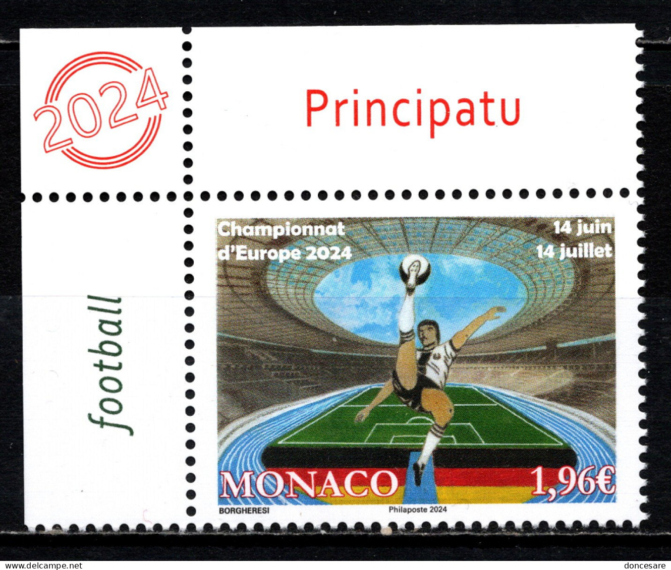 MONACO 2024 - CHAMPIONNAT D'EUROPE DE FOOTBALL - NEUF ** - Unused Stamps
