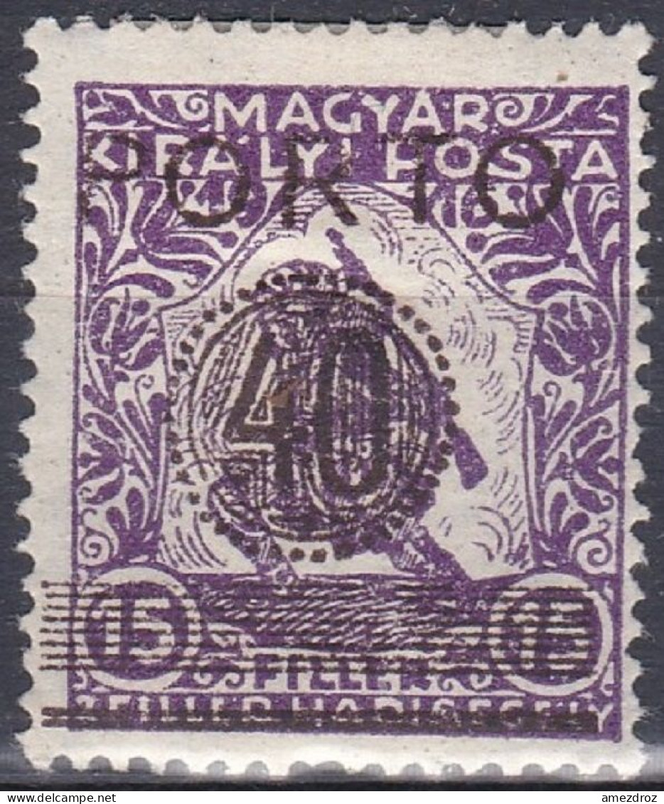 Hongrie Témesvar Taxe 1919 Mi 4a Timbre De Bienfaisance Soldat (G6) - Temesvár
