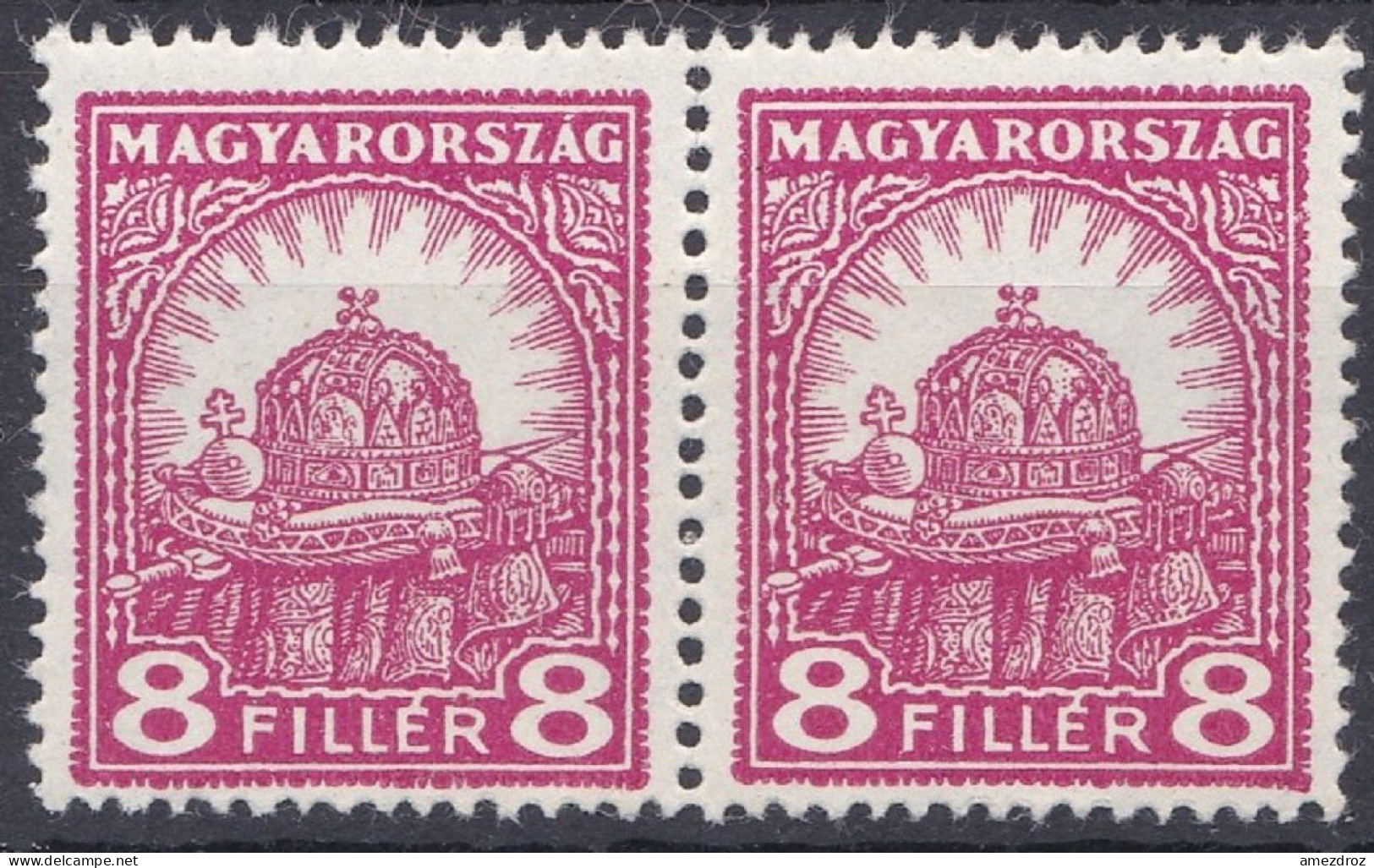Hongrie 1928 -1930 Mi 446B NMH Couronne De La Cathédrale Saint-Étienne Et Matthias D 15 (A9) - Unused Stamps