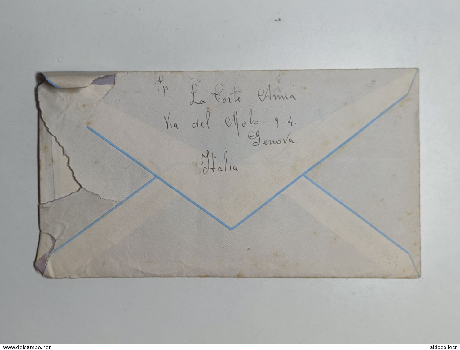 Lettera Via Aerea Da Genova Per Il Canada Del 1956 - Airmail