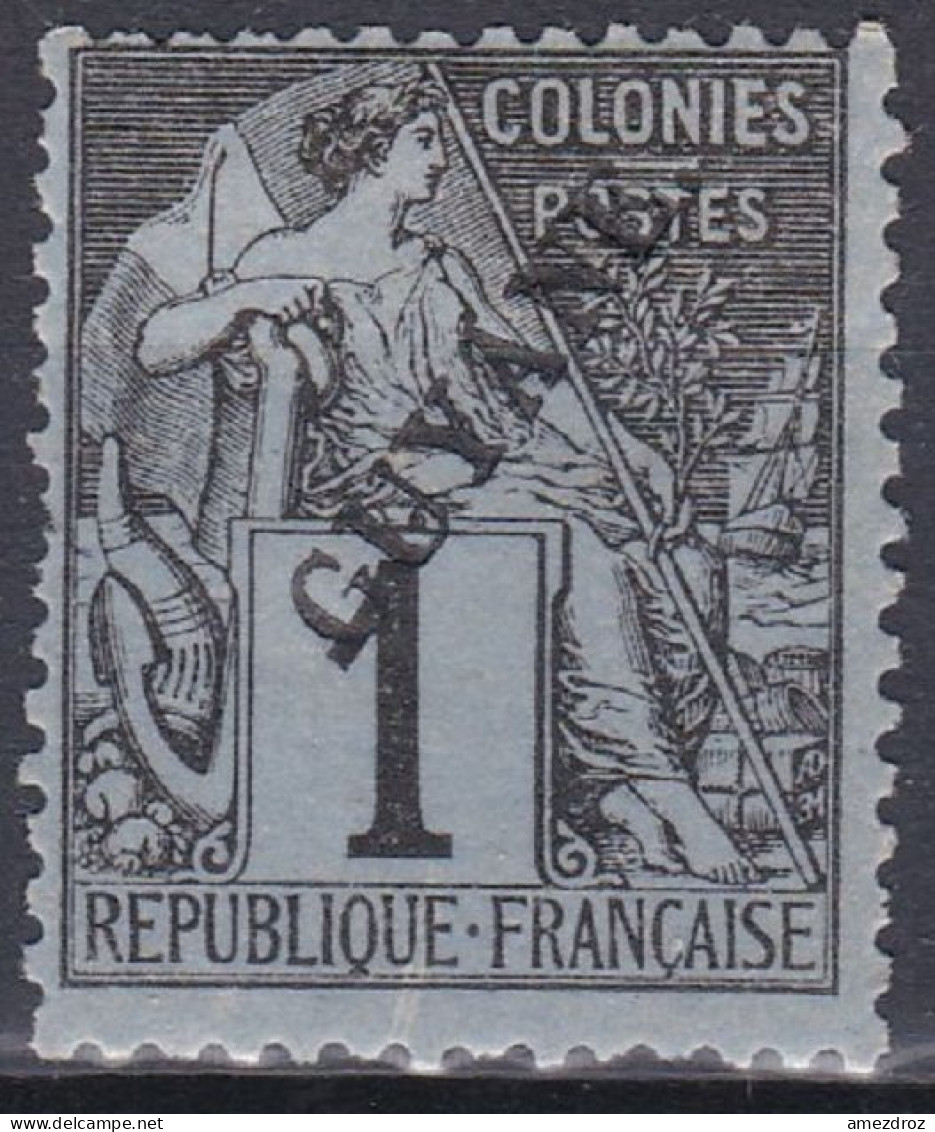 Guyane Française 1892 (*) Alphée Dubois  (K1) - Unused Stamps